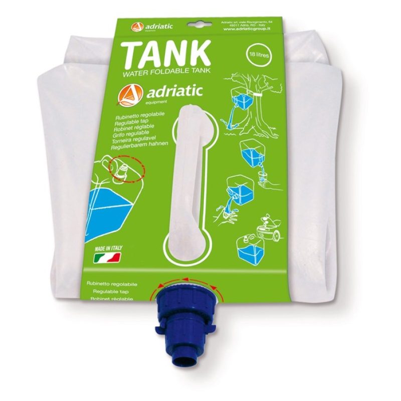 Adriatic Tanica Campeggio Pieghevole 18LT Acqua Liquidi Richiudibil...