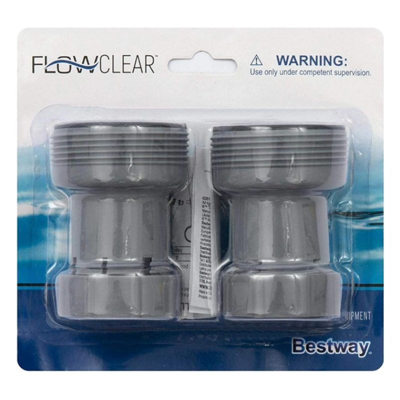 Bestway Bestway 2x Adattatore tubo pompa filtro da 38 mm Collegamen...