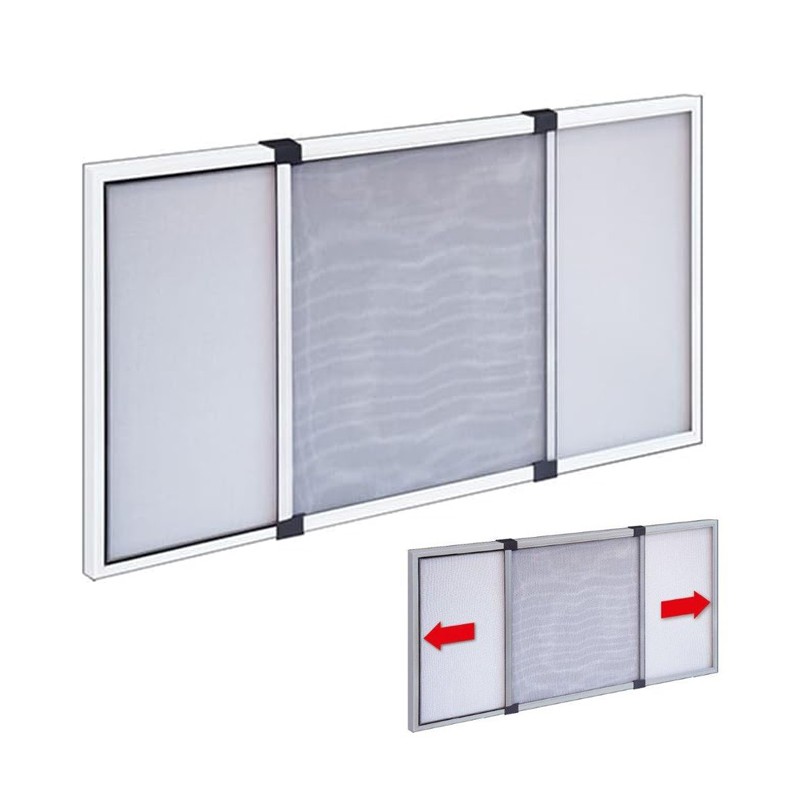 Zanzariera Estensibile Pannello Telaio in Alluminio 40 × 50