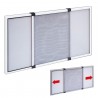 Zanzariera estensibile pannello telaio in alluminio 40x50-92 cm ins...
