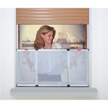 Zanzariera estensibile pannello telaio in alluminio 40x50-92 cm insetti finestre