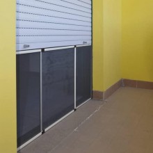 Zanzariera estensibile pannello telaio in alluminio 40x50-92 cm insetti finestre