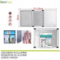 Zanzariera estensibile pannello telaio in alluminio 50x70-132cm insetti Finestre