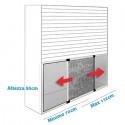 Zanzariera estensibile pannello telaio in alluminio 50x70-132cm insetti Finestre