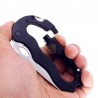 Moschettone sport multifunzione sega coltello lama acciaio inox cacciavite