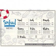 Set 12 Tovagliette americane plastica antimacchia PP colazione 35x45cm lavabili