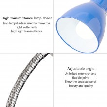 Lampada da Tavolo Scrivania Inclinabile in metallo Luce flessibile E27 Moderna