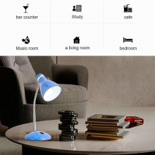 Lampada da Tavolo Scrivania Inclinabile in metallo Luce flessibile E27 Moderna