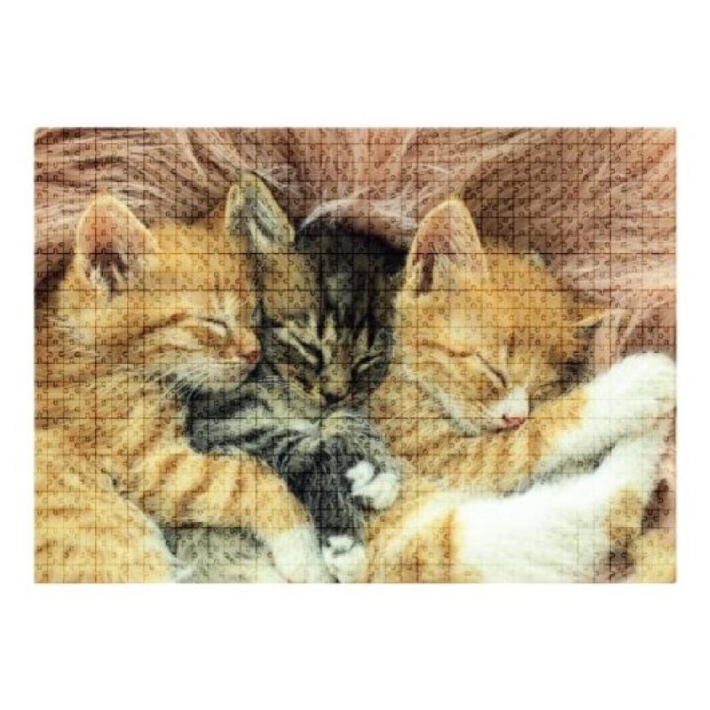 Globo Puzzle 1000 Pezzi animali cuccioli 68x48 cm Alta Qualità asso...
