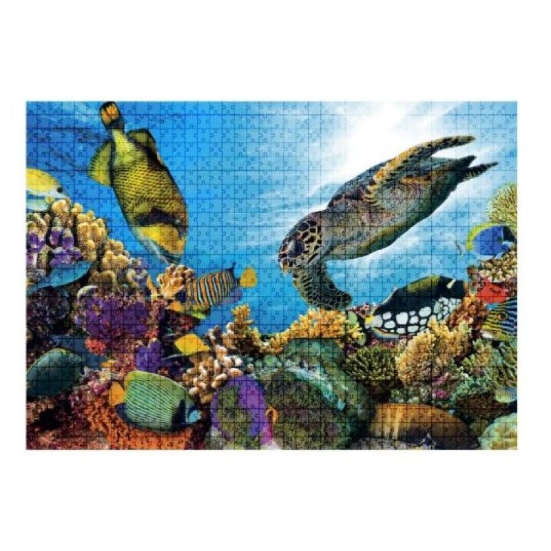 Globo Puzzle 1000 Pezzi animali cuccioli 68x48 cm Alta Qualità asso...