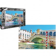 Puzzle 1000 Pezzi varie città 68x48 cm Alta qualità assortiti Roma Venezia