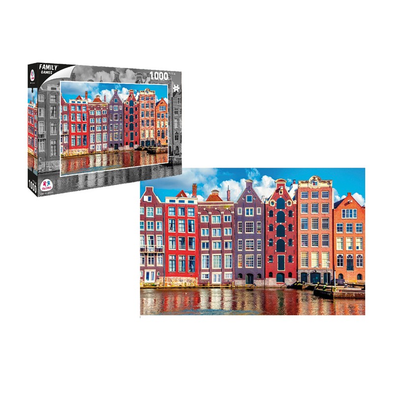 Globo Puzzle 1000 Pezzi varie città 68x48 cm Alta qualità assortiti...