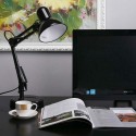 Lampada Tavolo Scrivania Inclinabile Girevole in metallo Luce E27 Moderna 59cm
