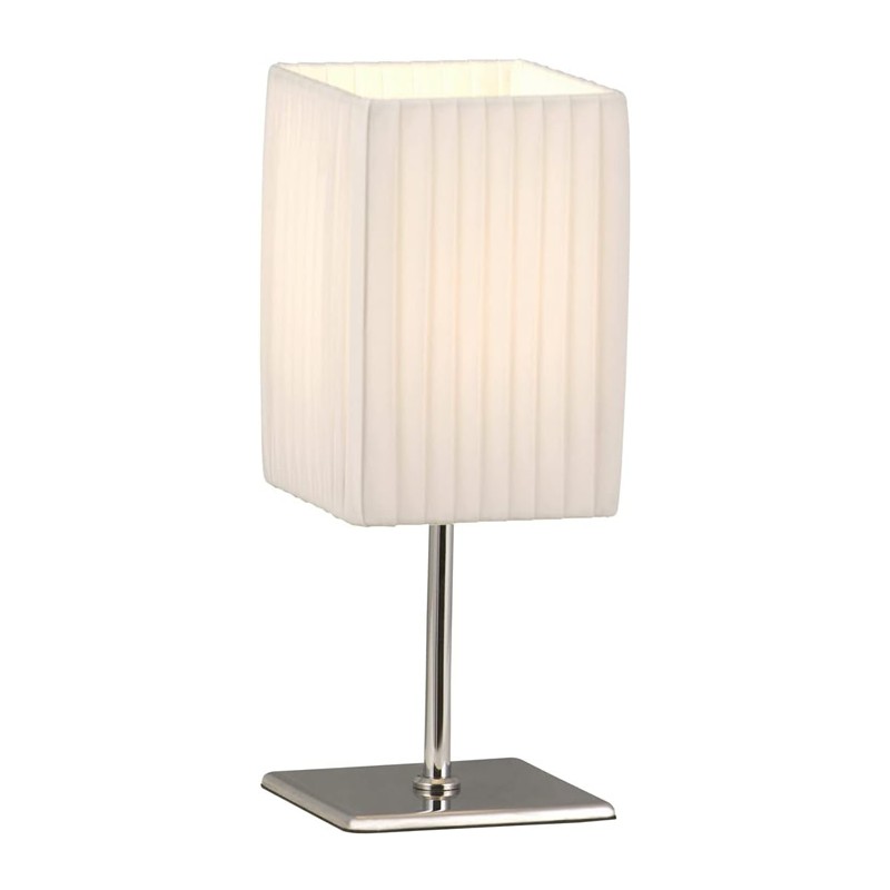 Lampada abatjour da tavolo con paralume tessuto comodino scrivania E27 40W