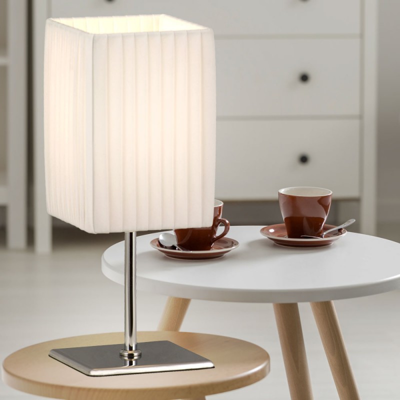 Kmt Style Lampada abatjour da tavolo con paralume tessuto comodino ...