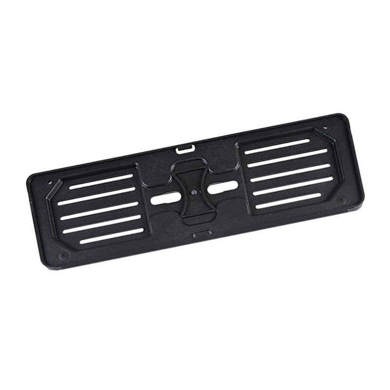 Portatarga Anteriore in plastica Nero Fissaggio Rapido Auto Europeo 375x115mm