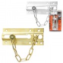 2x Catenaccio Di Sicurezza catena per Porta in chiusura chiavistello catenella