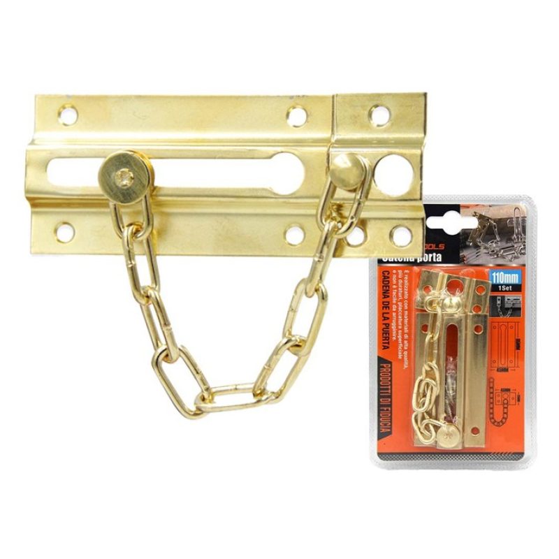 Kmt Tools 2x Catenaccio Di Sicurezza catena per Porta in chiusura c...