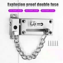 Catenaccio a cannone lucchetto per porta chiavistello chiusura con catenella