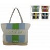 Due Esse Borsa Da Mare Grande in polycotton a righe Da Spiaggia pis...