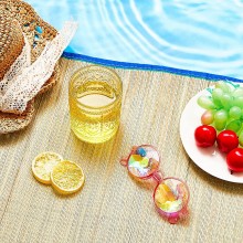 Tappetino Stuoia in Paglia Telo Mare Spiaggia Pieghevole 170x60 Cm avvolgibile