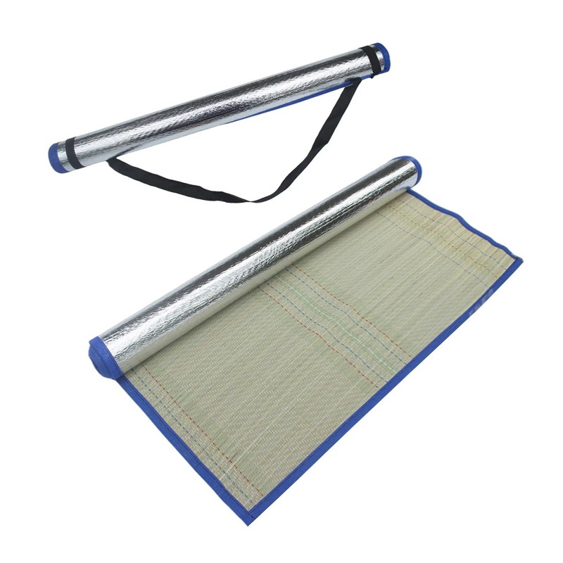 Stuoia In Paglia 170x90Cm Spiaggia isolamento Alluminio Campeggio Telo Portatile