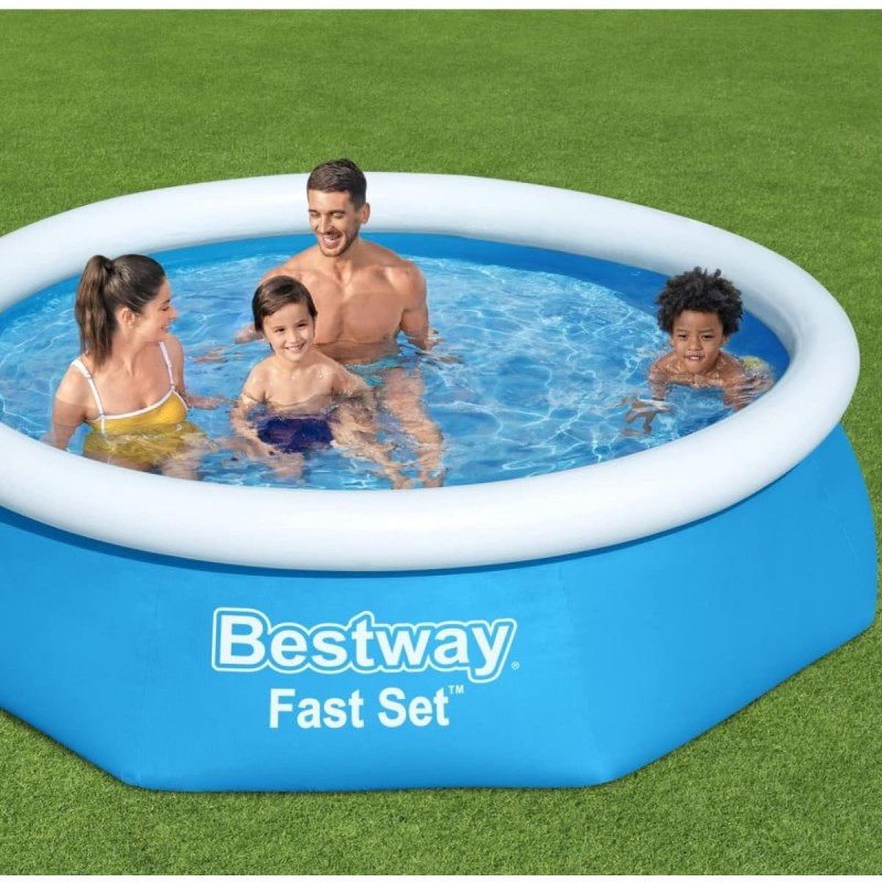 Bestway Piscina Fast Set Autoportante Tonda Bambini Giardino Estate...