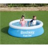 Bestway Piscina Fast Set Autoportante Tonda Bambini Giardino Estate...