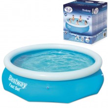 Piscina Fast Set Autoportante Tonda Bambini Giardino Estate 305x76 cm Bestway