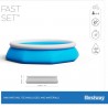 Bestway Piscina Fast Set Autoportante Tonda Bambini Giardino Estate...