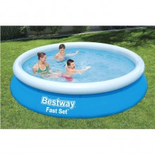 Piscina Fast Set Autoportante Tonda Bambini Giardino Estate 305x76 cm Bestway
