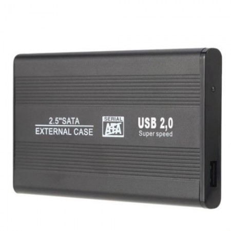 Case USB 2.0 HARD DISK 3,5 SATA alluminio protezione cavo HDD windows mac
