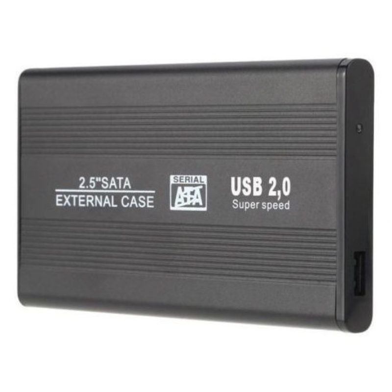 Case USB 2.0 HARD DISK 3,5 SATA alluminio protezione cavo HDD windows mac