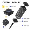 Kmt Style Lampioncino solare led lampada 2pz da esterno giardino co...