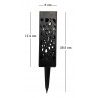 Kmt Style Lampioncino solare led lampada 2pz da esterno giardino co...