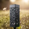 Kmt Style Lampioncino solare led lampada 2pz da esterno giardino co...
