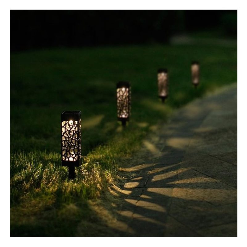 Kmt Style Lampioncino solare led lampada 2pz da esterno giardino co...