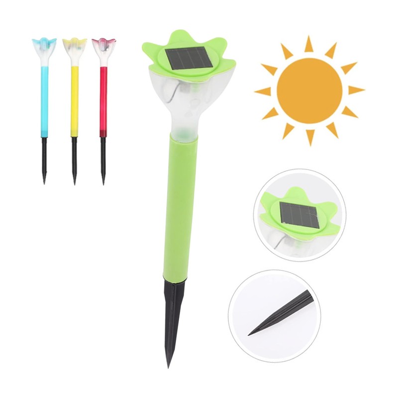 Lampioncino solare led lampada 4pz da esterno giardino con picchetto Segnapasso