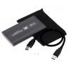 Case USB 2.0 HARD DISK 3,5 SATA alluminio protezione cavo HDD windows mac