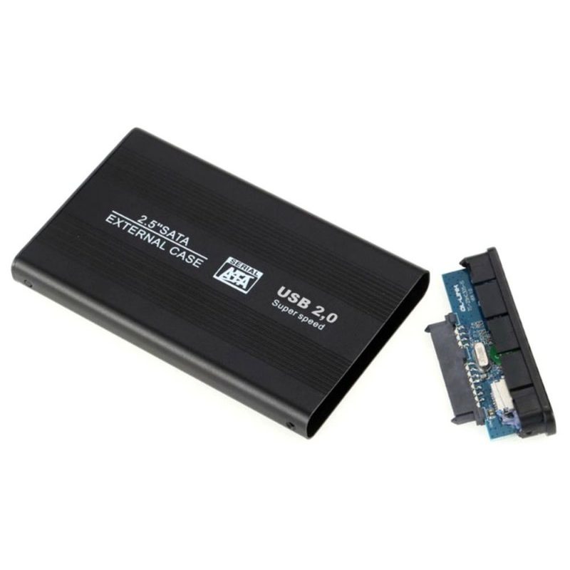 Case USB 2.0 HARD DISK 3,5 SATA alluminio protezione cavo HDD windows mac