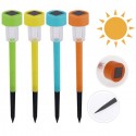 Lampioncino solare led lampada 4pz da esterno giardino con picchetto Segnapasso