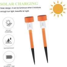 Lampioncino solare led lampada 4pz da esterno giardino con picchetto Segnapasso