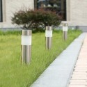 Lampioncino solare led luce bianca 2pz esterno giardino Segnapasso con picchetto