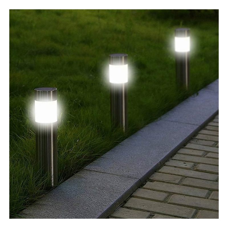 Kmt Style Lampioncino solare led luce bianca 2pz esterno giardino S...