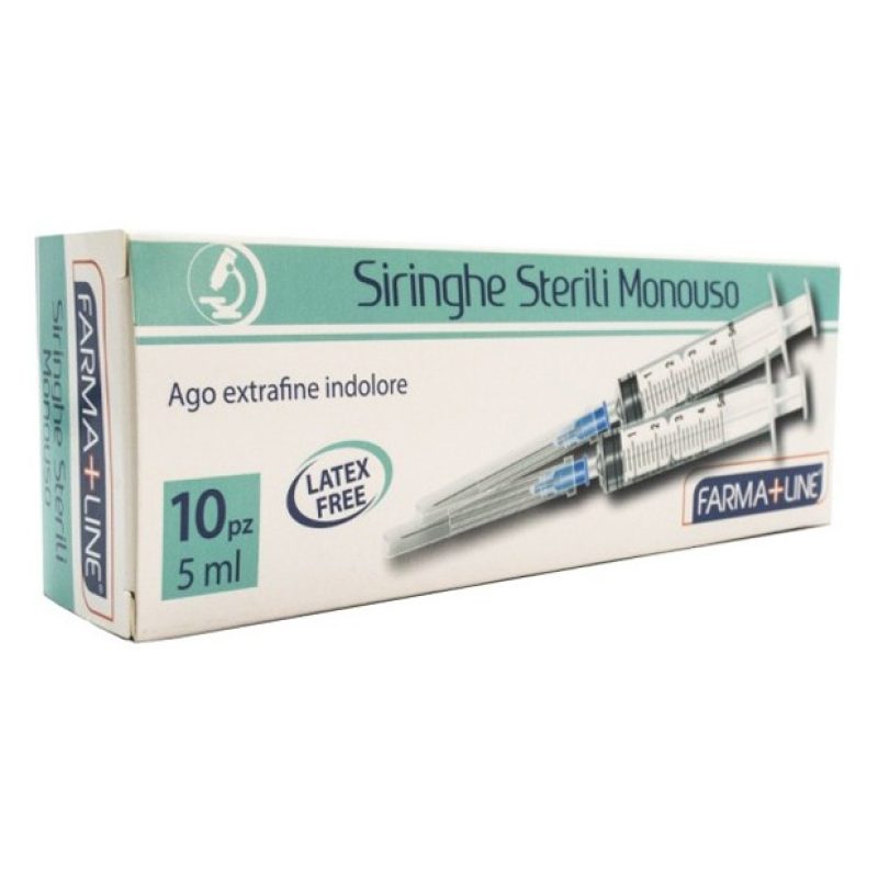 120 Siringhe monouso sterili con ago extrafine indolore da 5 ml sen...