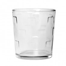 Set 6 Bicchieri in vetro acqua succo vino 29 CL casa ristorante bar pub quadri