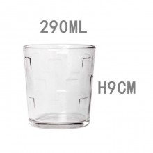 Set 6 Bicchieri in vetro acqua succo vino 29 CL casa ristorante bar pub quadri