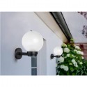 Lanterna solare 3pz Luce LED Giardino esterno Lampada da parete sfera applique