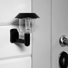 Applique lampada Luce bianca fredda a Led 3pz da parete solare Giardino esterno