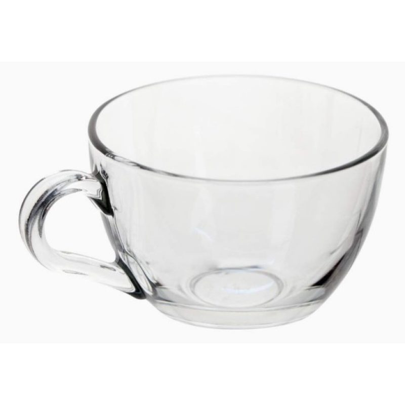 Cerve Set 6 Tazze Tazzine caffe in vetro trasparente senza piatto 7...